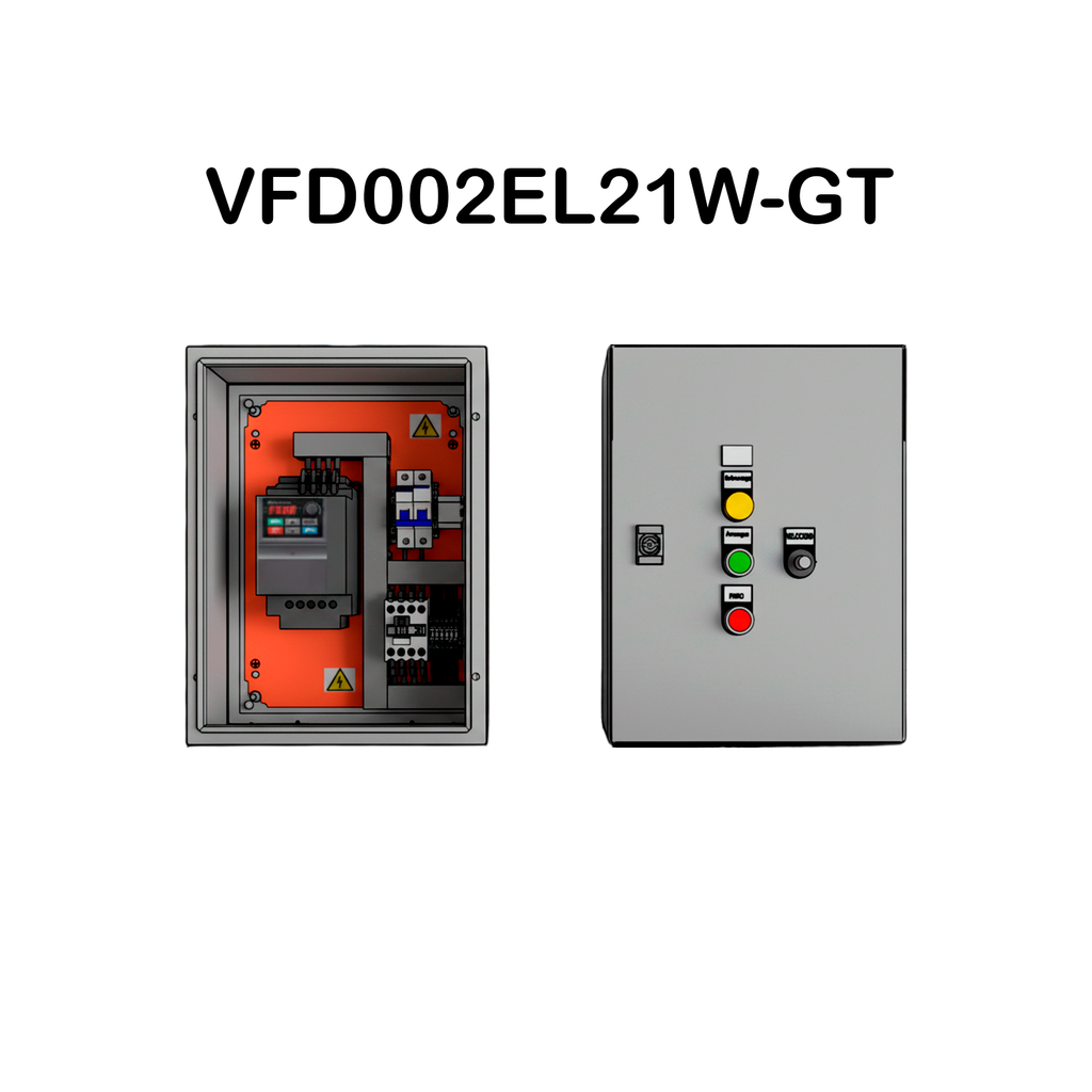 Gabinete con Variador de Velocidad EL-W con protección termomagnética - Delta