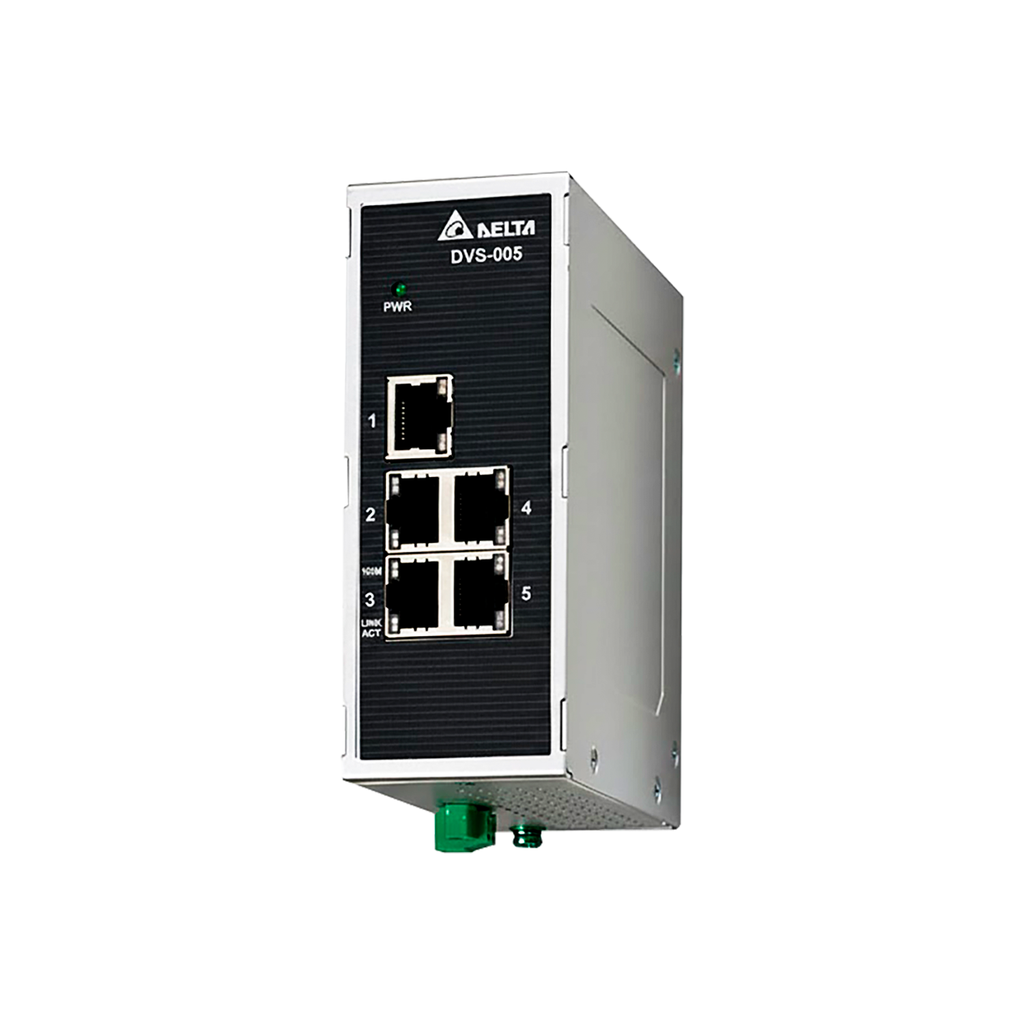 Switch Ethernet 5 Puertos No Administrable - Delta DVS-005I00 