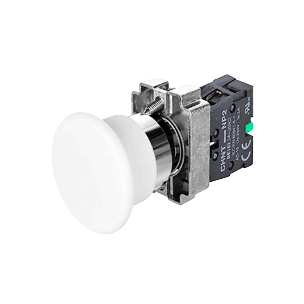 KIT Pulsador Metálico montaje ø 22 mm - Chint NP2 