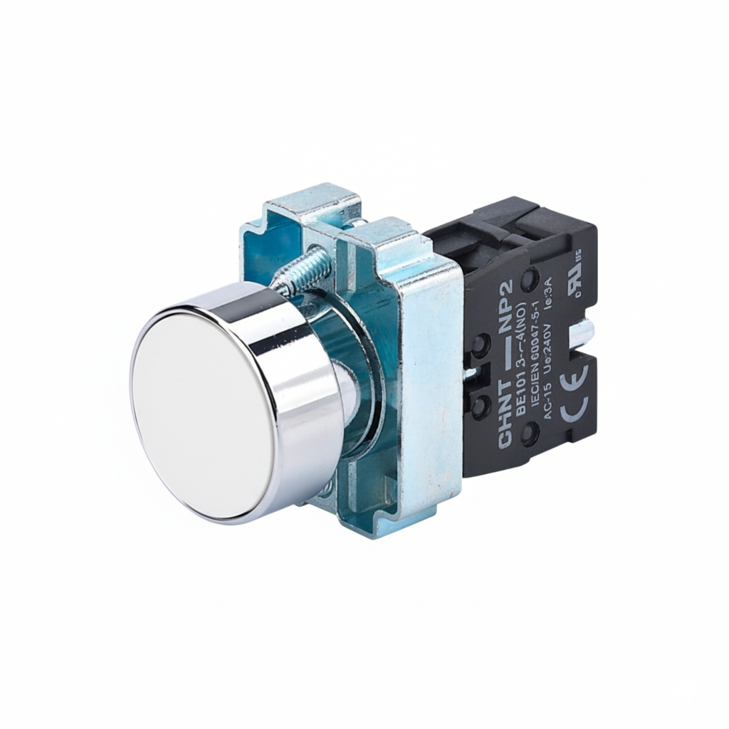 KIT Pulsador Metálico montaje ø 22 mm - Chint NP2 (copia)