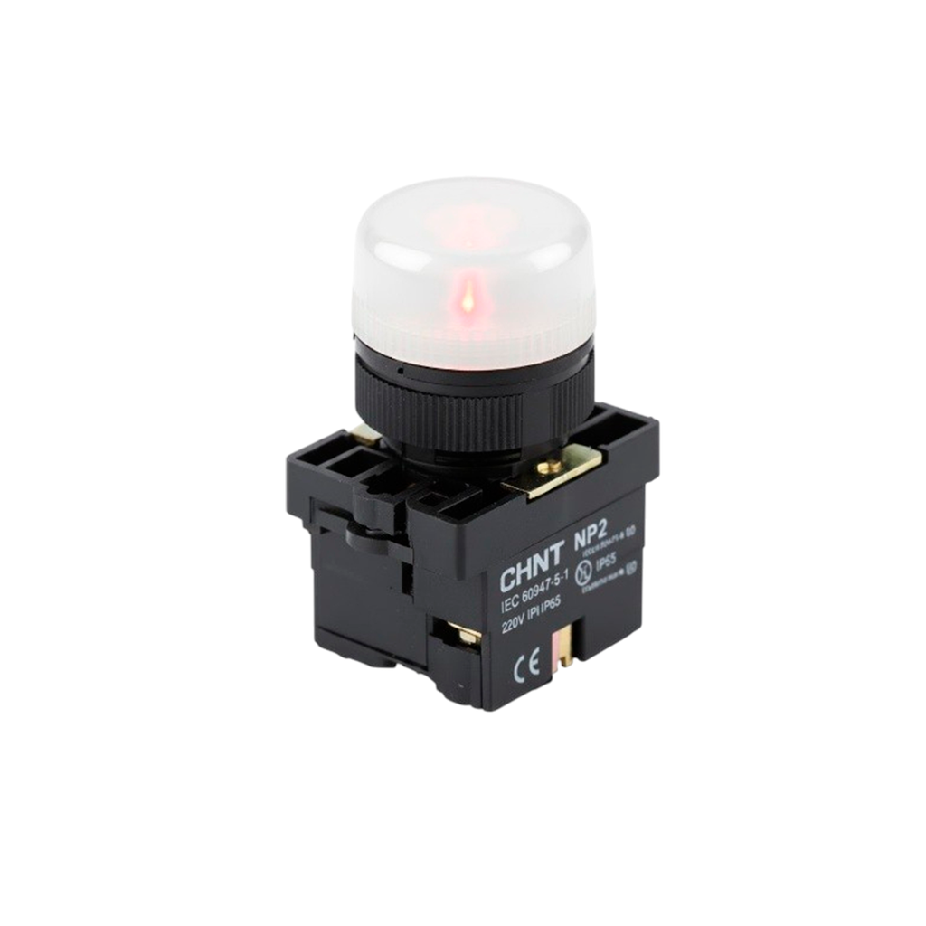 KIT Piloto Luminoso Monolítico Plástico LED montaje ø 22 mm - Chint NP2