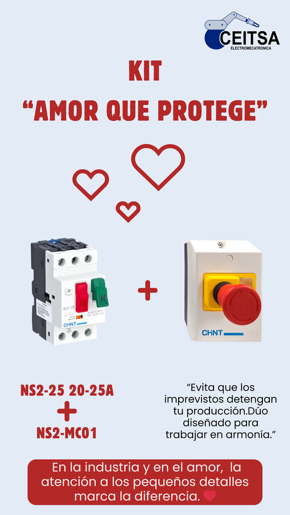 Guardamotor 20 - 25  A ❤︎ Caja Para Botones NS2-MC (copia)