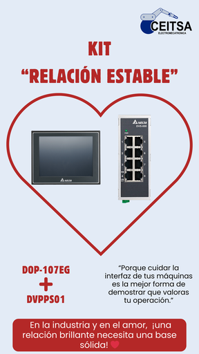   HMI 7" DOP - 107EG ❤︎  Fuente 1A DELTA DVPPS01